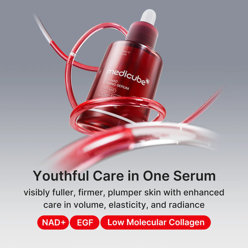 Medicube NAD+ EGF Firming Serum - Advanced Anti-Aging Formula with NAD+, EGF, and Collagen Extract for Enhanced Skin Elasticity and Youthful Radiance (30ml / 1.01 fl. oz.) - Korean Skincare Solution